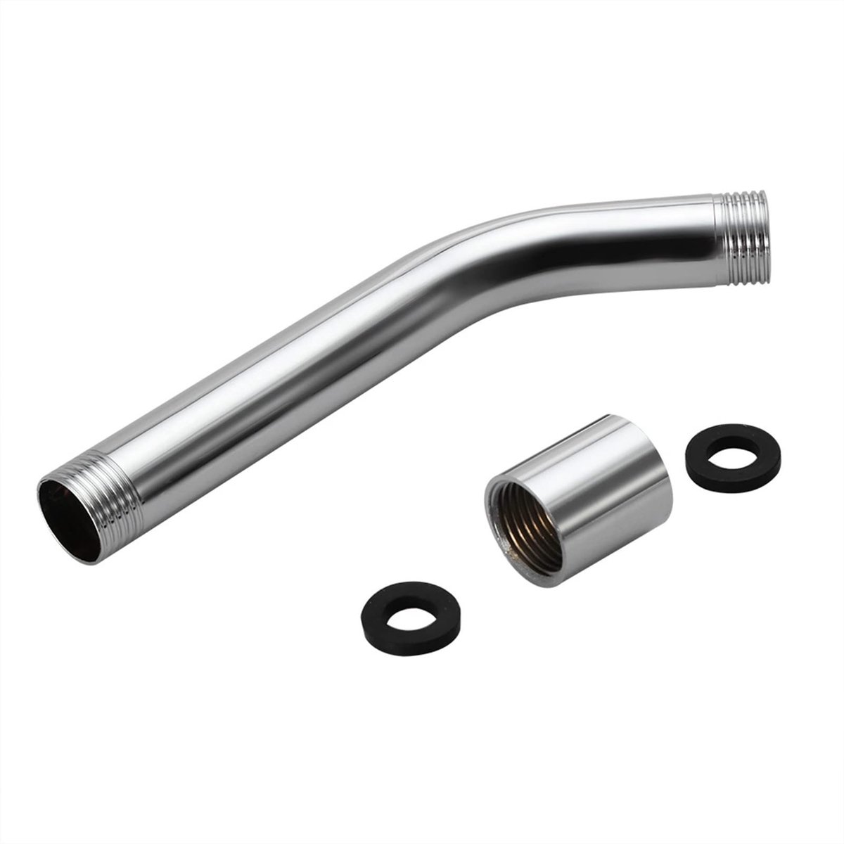 Dailygoods - Dailygoody - Douchearm - Douchekop Extension - Wandmontage - Zilver - Handheld Douchekop Extender - Douche Accessoire - Geschikt voor Badkamer