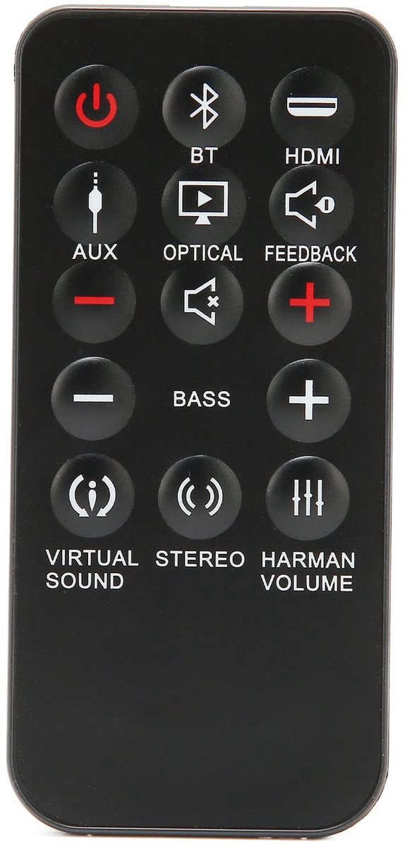 Dailygoods - Dailygoody - Afstandsbediening - Vervangende Afstandsbediening - Eenvoudig in gebruik - Geschikt voor Cinema Soundbar SB250 - Volledige functie afstan