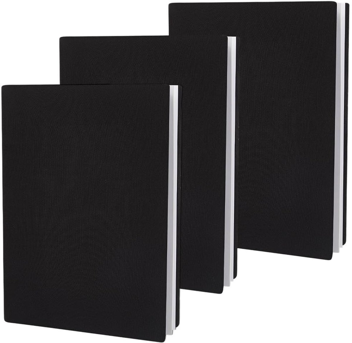 Dailygoody - Boekomslag - Zwarte Rekbare Boekomslag - Herbruikbare Bescherming - 30 x 17,8 cm - Geschikt voor Paperback - Wasbare Stof