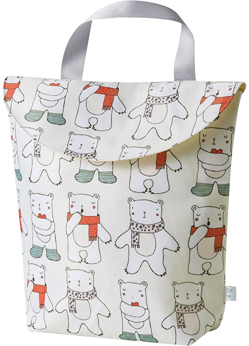Dailygoods - Dailygoody - Luiertas - Waterdichte Baby Nappy Bag - Ideaal voor Zwemkleding - Reizen met Kinderen - Ruim en Praktisch - Geschikt voor Baby's - Wit