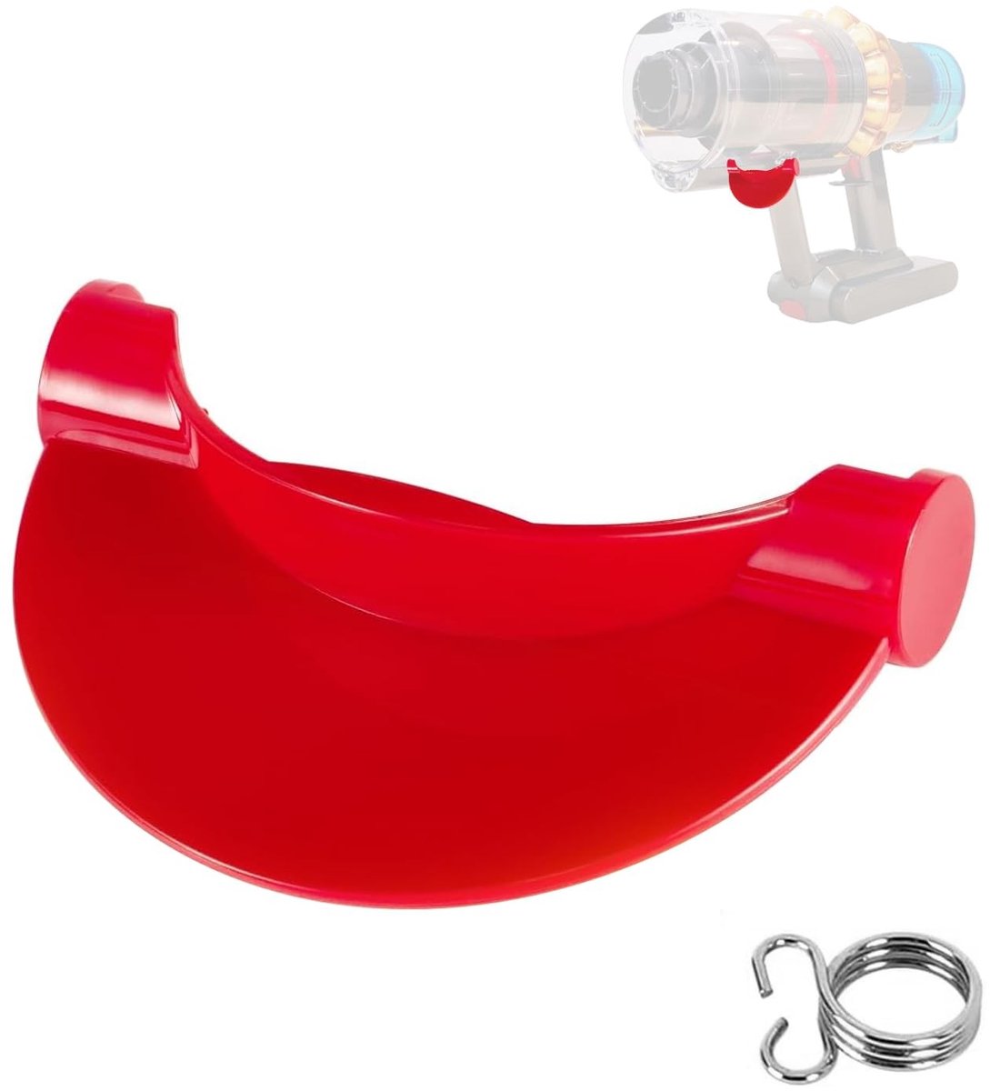 Dailygoods - Dailygoody - Stofbak Vervangende Onderdelen - Ideaal voor Dyson V10 V11 V12 V15 Outsize - Duurzaam en Gebruiksvriendelijk - Rood - Stofzuiger Accessoi