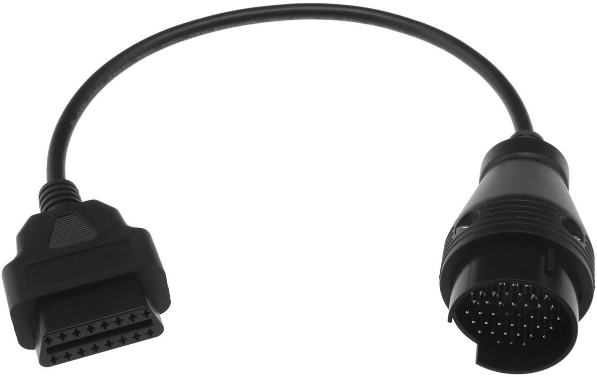 Dailygoods - Dailygoody - Auto Diagnostische Verbindingskabel - OBD1 naar OBD2 - 40 cm kabel - Zwart - Foutdiagnose adapter - Geschikt voor Mercedes Benz - 38