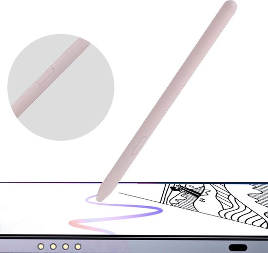 Dailygoods - Dailygoody - Vervangende S Pen Stylus Pen - Tablet Stylus - Roze - Geschikt voor Galaxy Tab S6 Lite - 10,4 inch - Inclusief 5 Tips — afbeelding 4