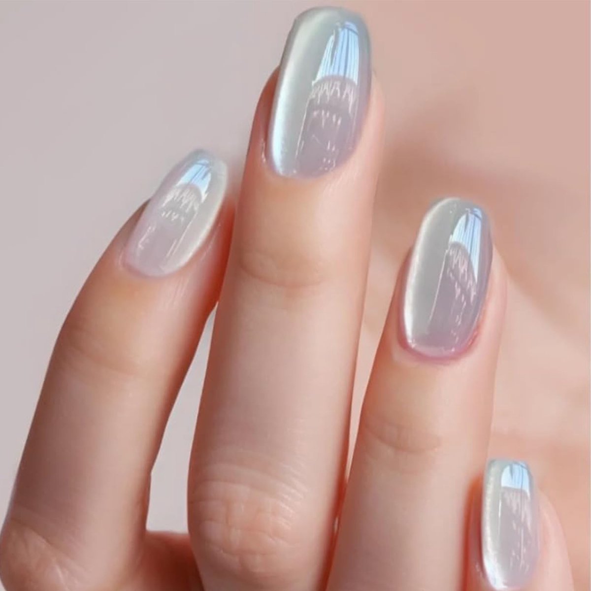 Dailygoody - Witte Kattenoognagels - Korte Kunstnagels - Glanzend