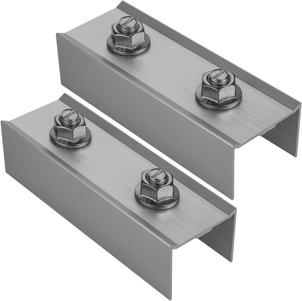 Profiel Connector - Montagebeugel - Zonnepaneel Montage - Roestvrij Staal - 40x40 mm - Zilver