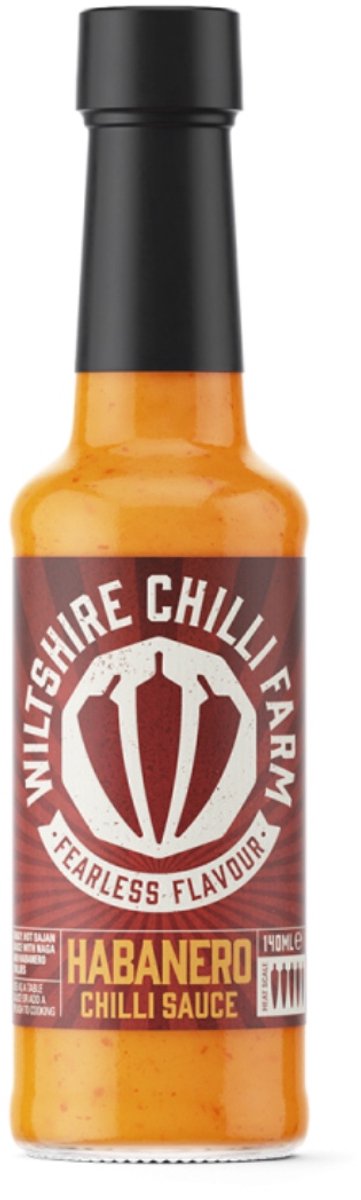 Habanero Chilli Sauce (Heat Level 8) - ChilisausBelgium - Wiltshire Chilli Farm