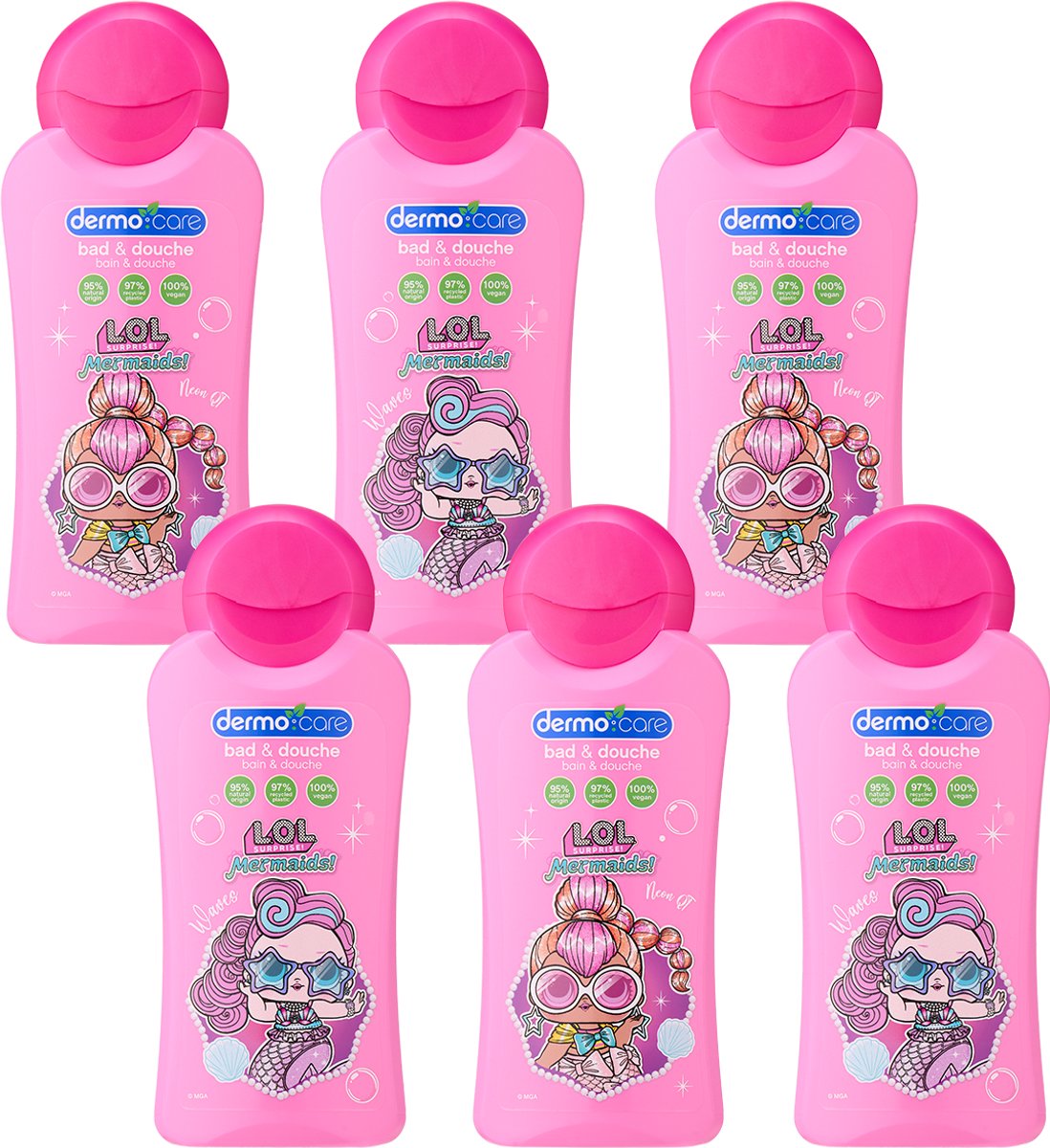 Dermo Care L.O.L. Surprise Bad & Douchegel - 6x 200ml