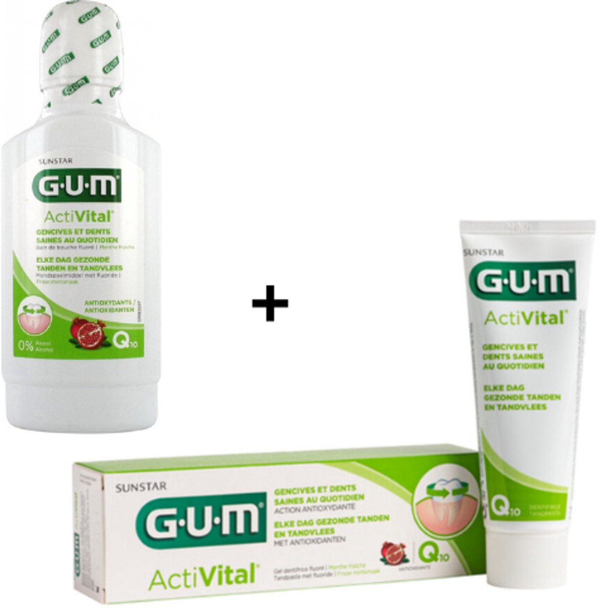 GUM Activital Tandpasta + Mondwater - Voordeelverpakking
