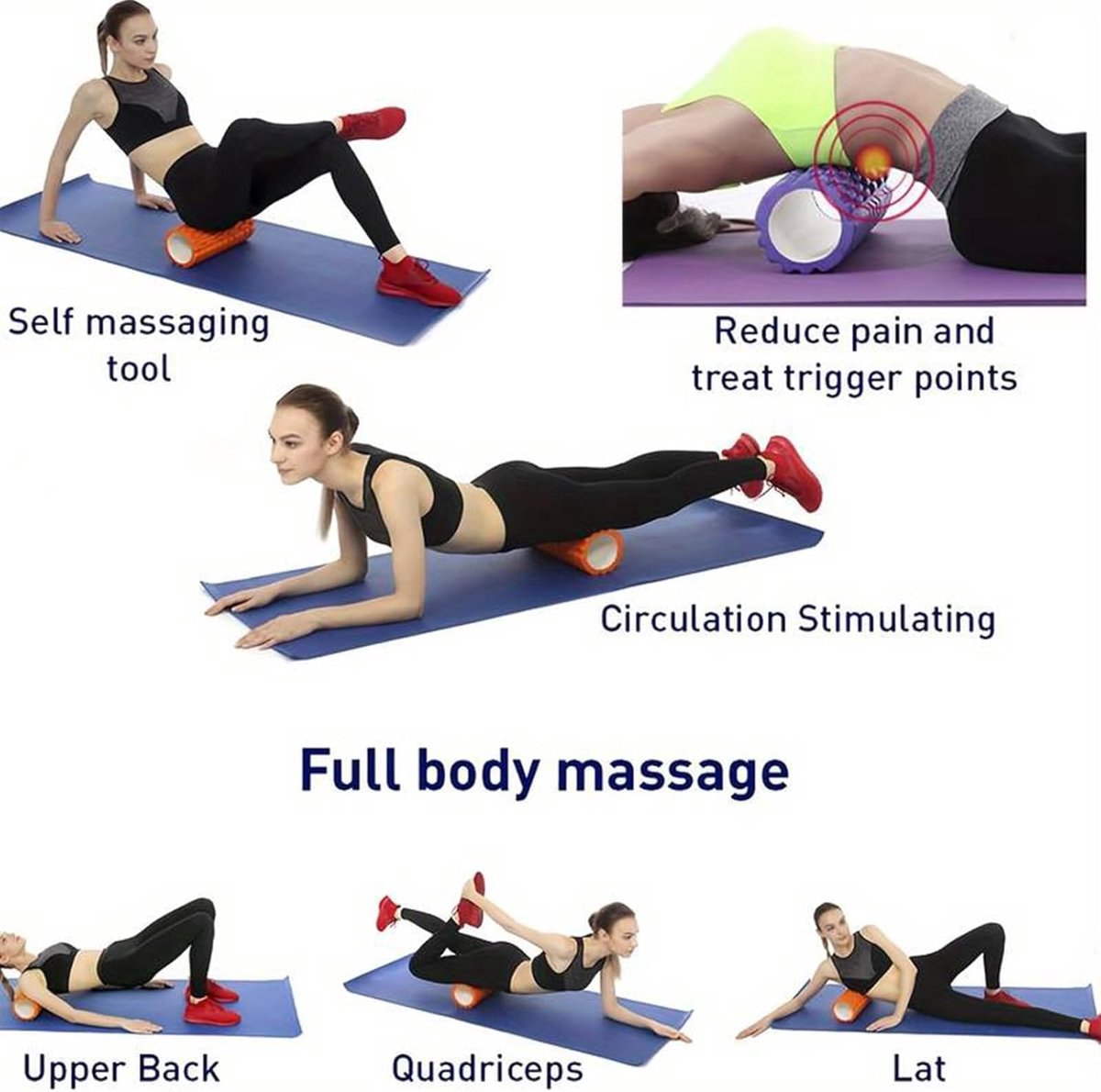 Foam Roller - Schuimroller - schuimroller met 3D thumbnail 6