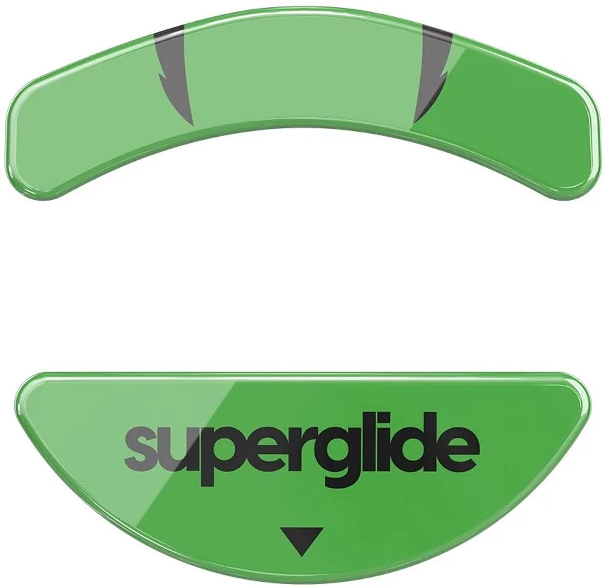 Superglide Glas Skates for Razer Viper Mini Green - Muisvoeten - Voor Razer Viper Mini - Gemaakt van glas - Groen