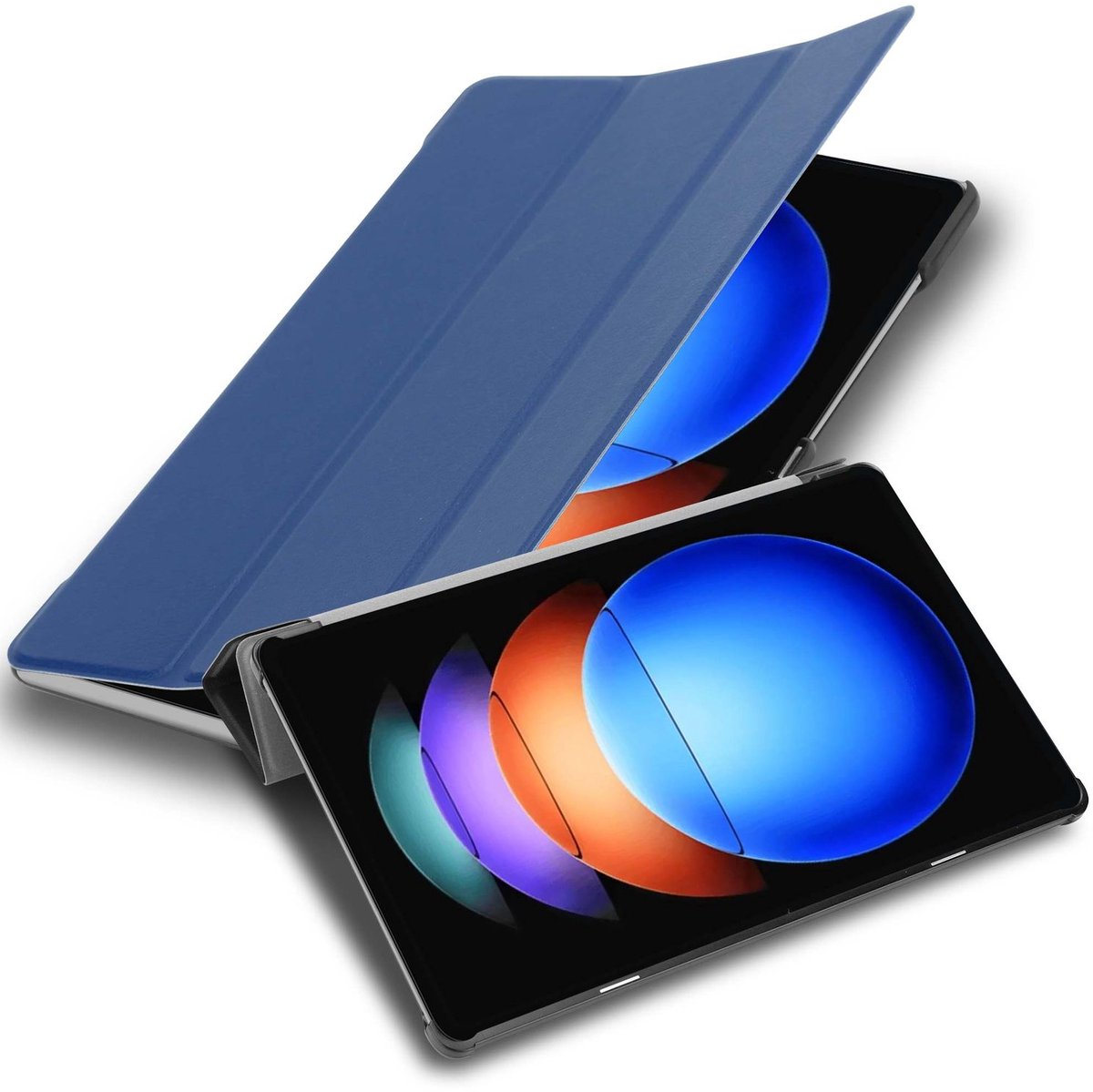 Cadorabo Tablet Hoesje geschikt voor Xiaomi Pad 6S Pro 12.4 in Jersey donkerblauw