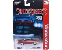 Plymouth Fury Modelauto - Christine Auto Replica - Verzamelen - Gedetailleerd Diecast Model - 6 cm - Rood/Wit