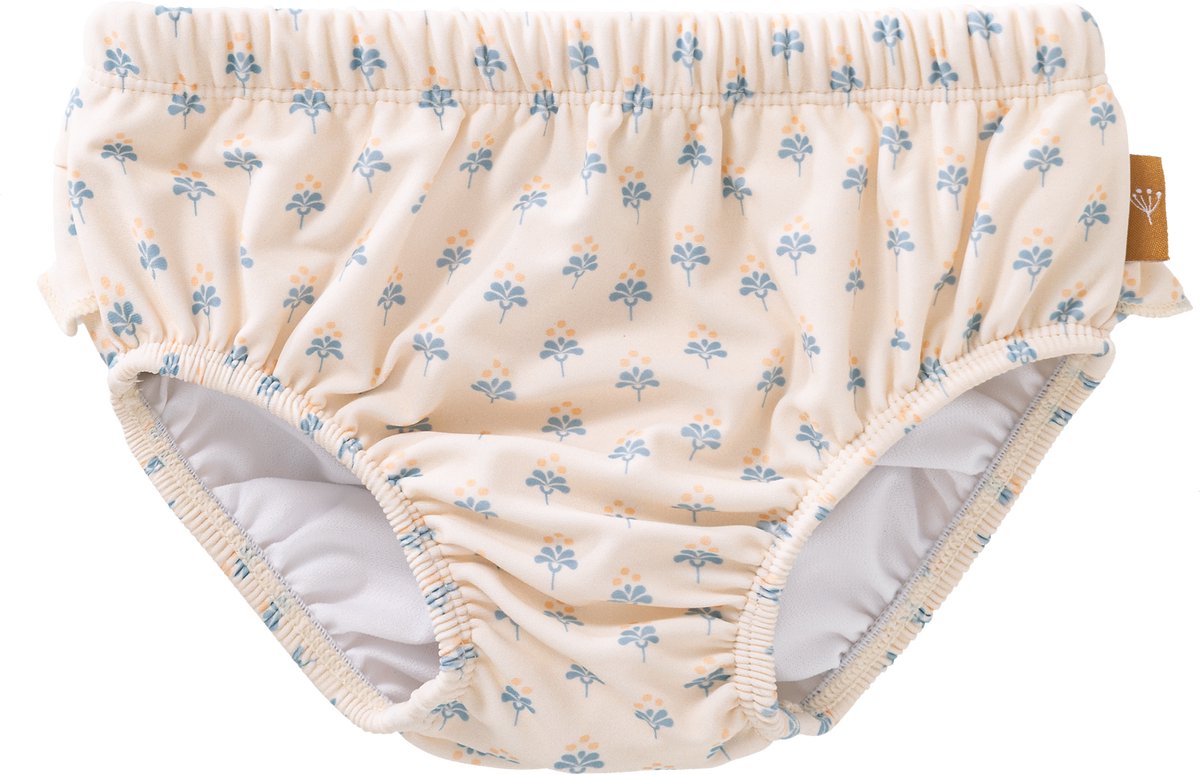 Fresk 62 - Ruimte voor Zwemluier - Sneldrogende Zwemkleding - UV-bescherming UPF 50 - Zwemshort Meisjes - Beige - Paisley