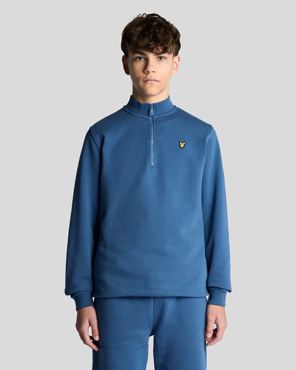 Lyle & Scott - Jongens pull - Maat 7/8 - Jongens - blauw -