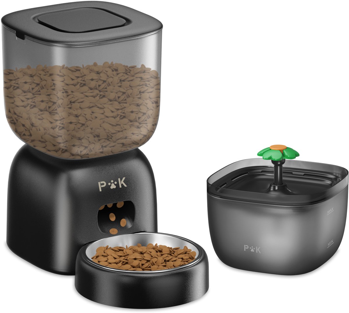 PUPPY 2-in-1 Voer & Waterdispenser 3L Zwart - PUPPY - €44,01