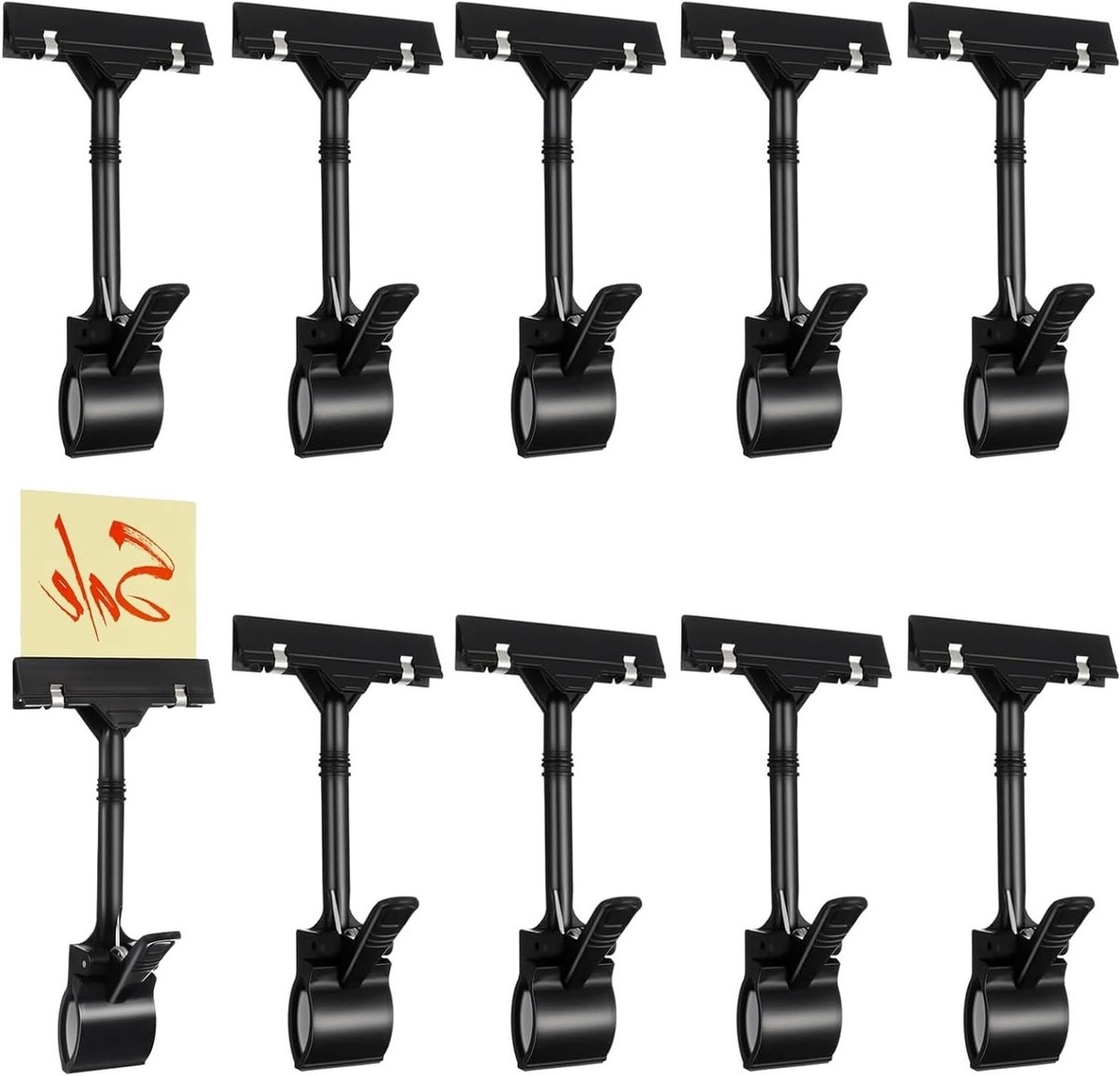 Prijskaart Houder - Plastic Rotating Sign Houder voor Winkelcentra, Supermarkten en Markten met Flexibele Presentatie