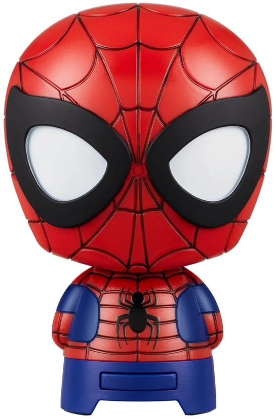 Spiderman Bluetooth speaker draadloos draagbaar 15 cm met superheld geluidseffecten en 8 uur afspeeltijd