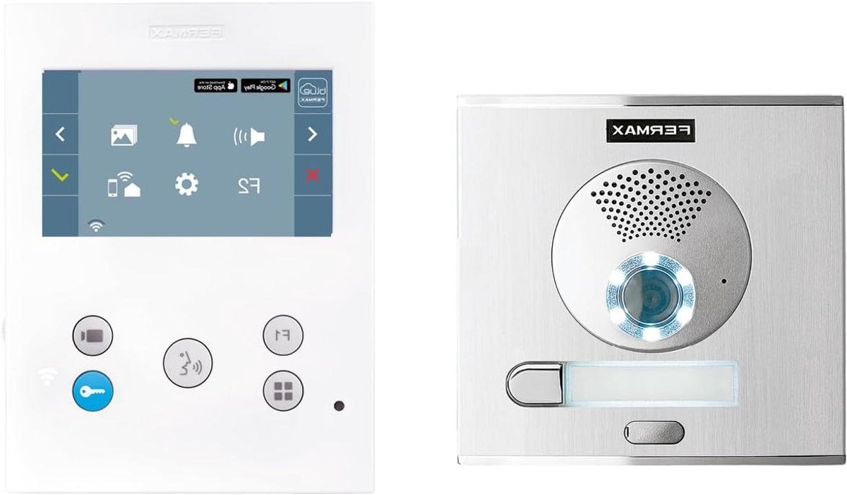 Video Intercom Kit - Deur Intercom Systeem - Veilig Huis - Wi-Fi Connectiviteit - 208 Kilogram - Wit