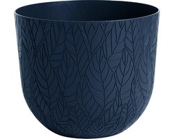 Elezza Leaf Tondo Bloempot Ø30 x H25 cm - Donkerblauw