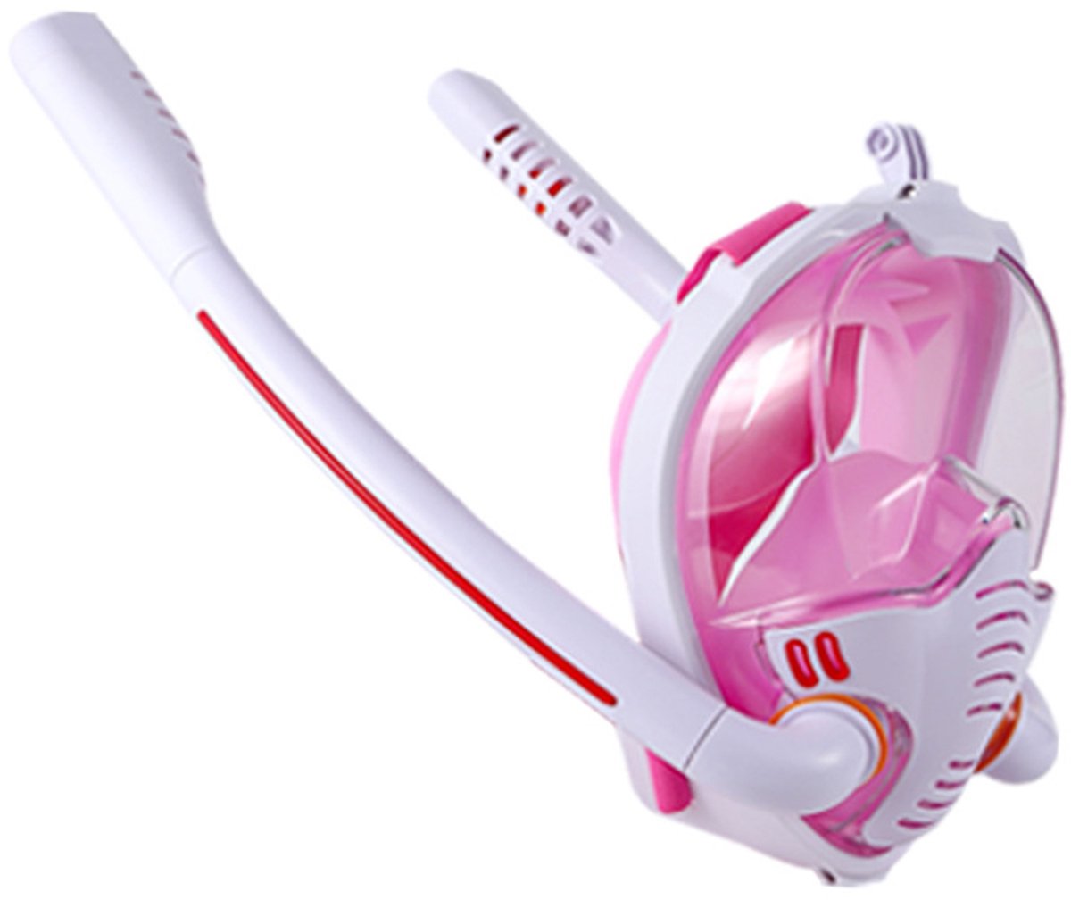 Volgezicht Snorkelmasker met Dubbele Ademslangen – Anti-Beslaan & Waterdicht voor Volwassenen180° Panoramazicht