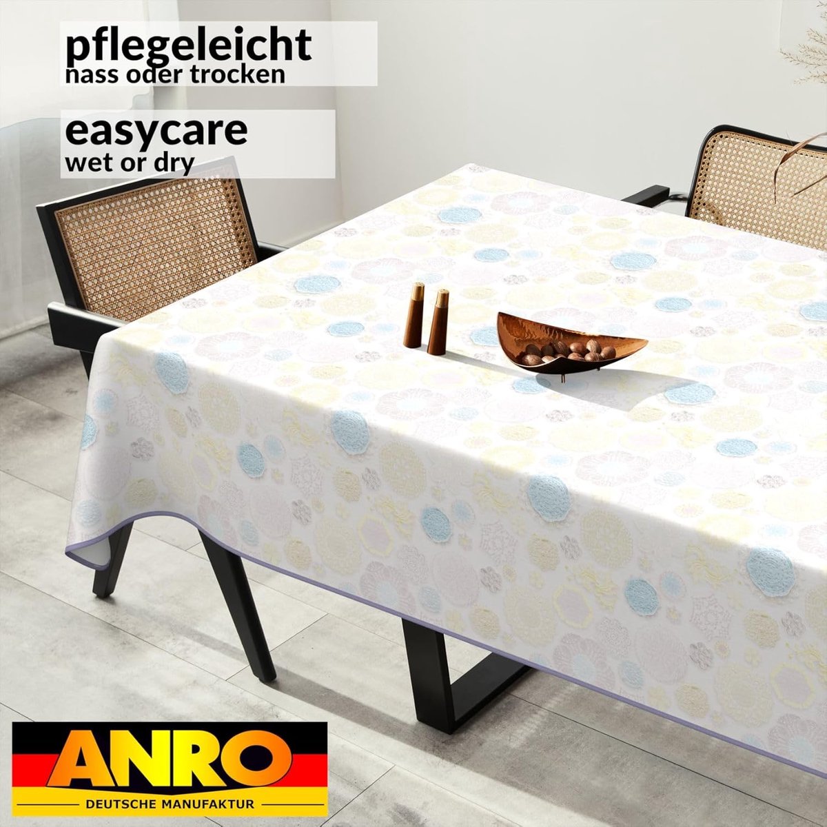 Tafelkleed - Afwasbaar zeil - Bescherming tafel - Waterafstotend - 280x140 cm - Effen