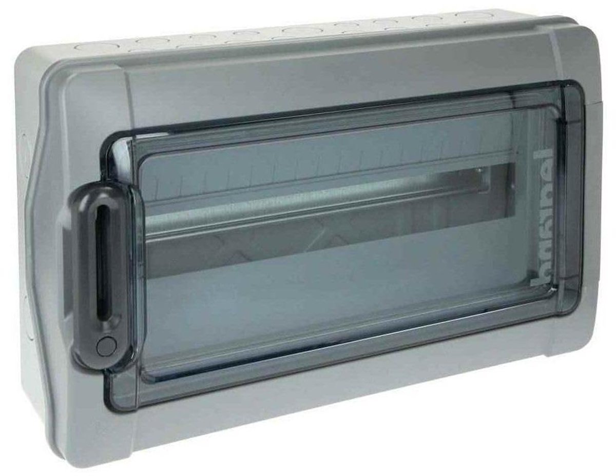 Vochtruimteverdeler - Zekeringkast Stoppenkast - Elektrische Installatie - IP65 IK09 Bescherming - 282 x 448 x 141 mm - Grijs