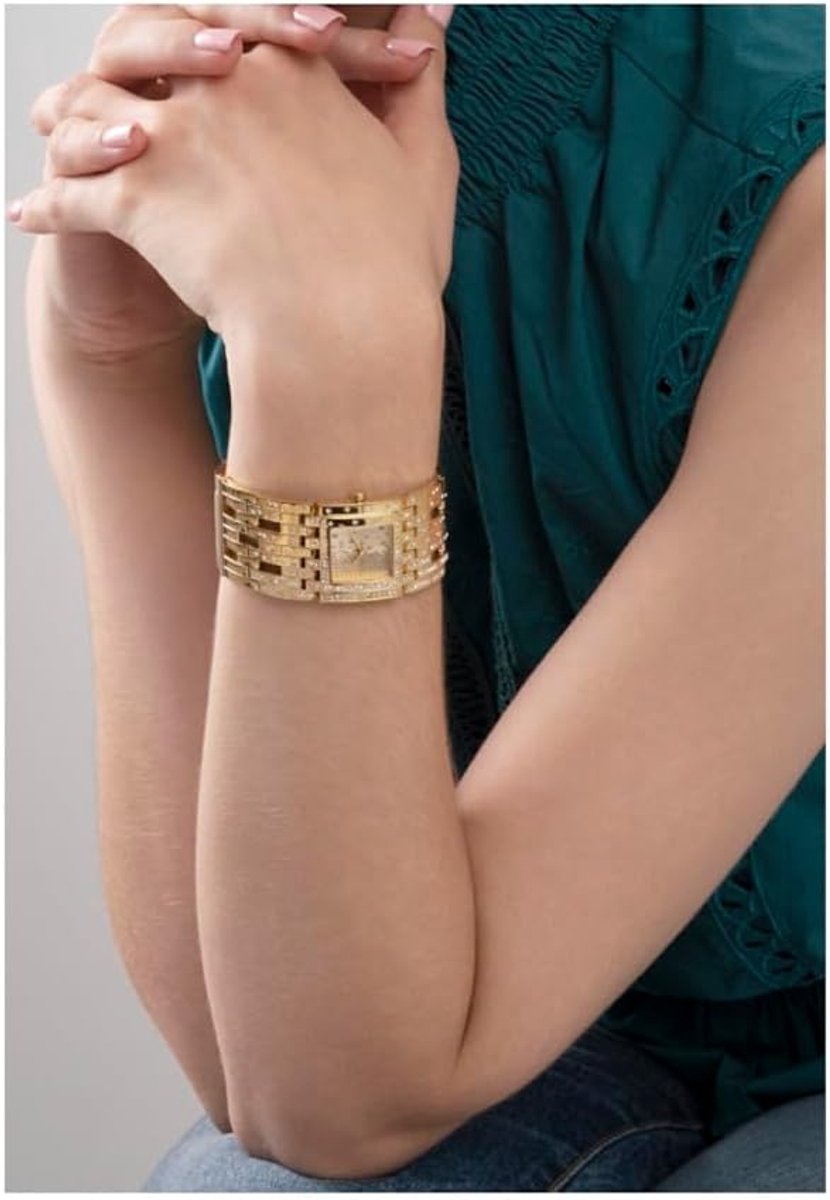 Dameshorloge - Polsaccessoire - Dagelijks gebruik - Klassiek ontwerp - 22 mm kast - Goudkleurig