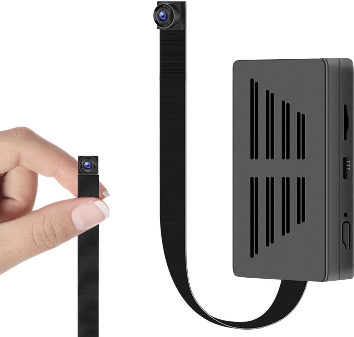 Mini-bewakingscamera, 64 G HD, 1080p, draagbare beveiligingscamera met bewegingsdetectie, bewegingsmelder voor bewaking rondom, binnen en buiten