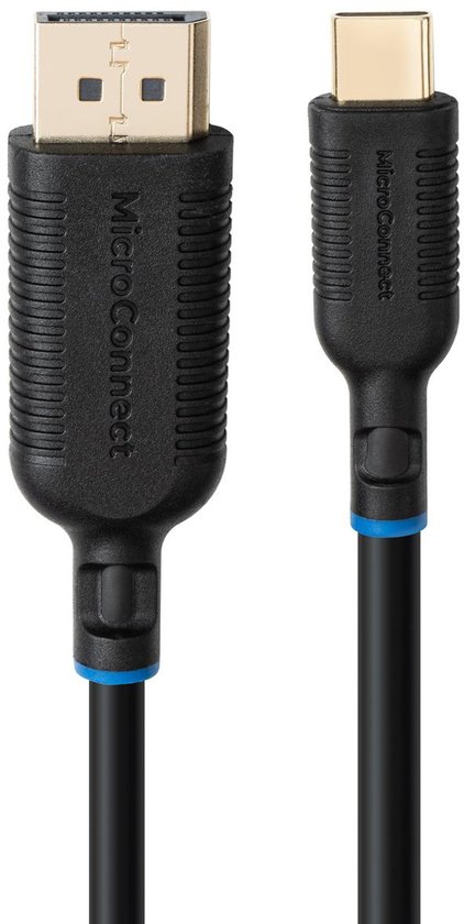 Microconnect MC-USBCDP3, 3 m, USB Type-C, DisplayPort, Mâle, Mâle, Droit
