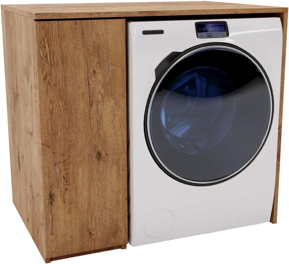 Wasmachine Ombouw - Opbouwmeubel - Kast Wasdroger - Meubel - solide