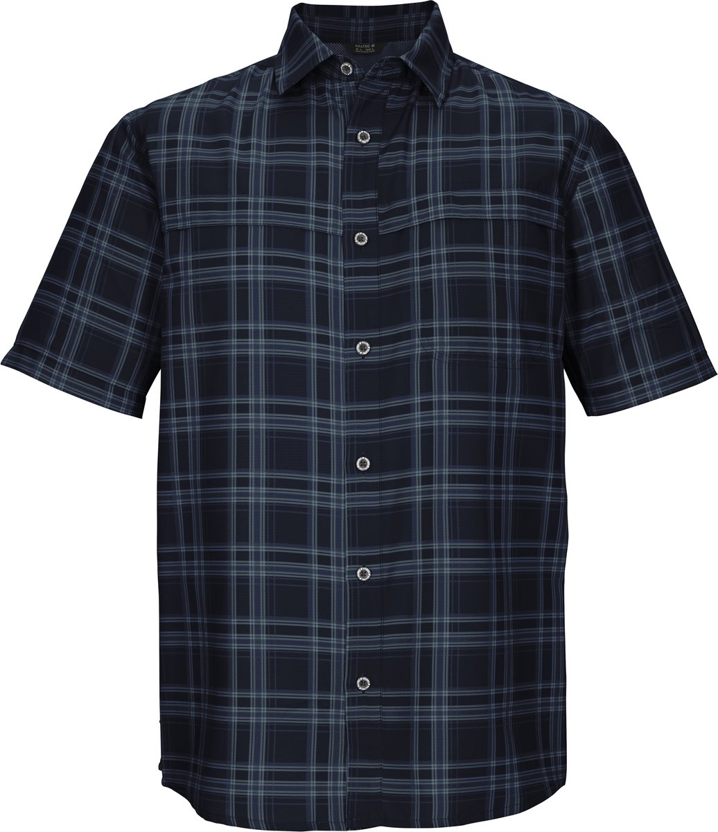 Killtec KOS 64 Men Woven Shirt Blouse met korte mouwen Heren Dark Blauw