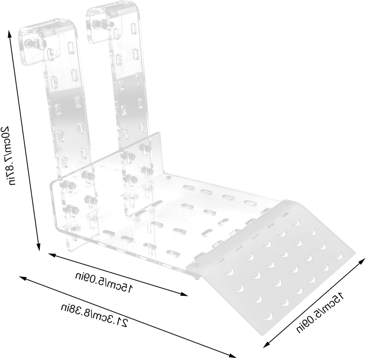 Klimplatform voor Schildpadden met Suction Cups - Acryl Relaxatie Rack voor Reptielen en Aquariums, Ideaal voor Zonnebaden en Veiligheid