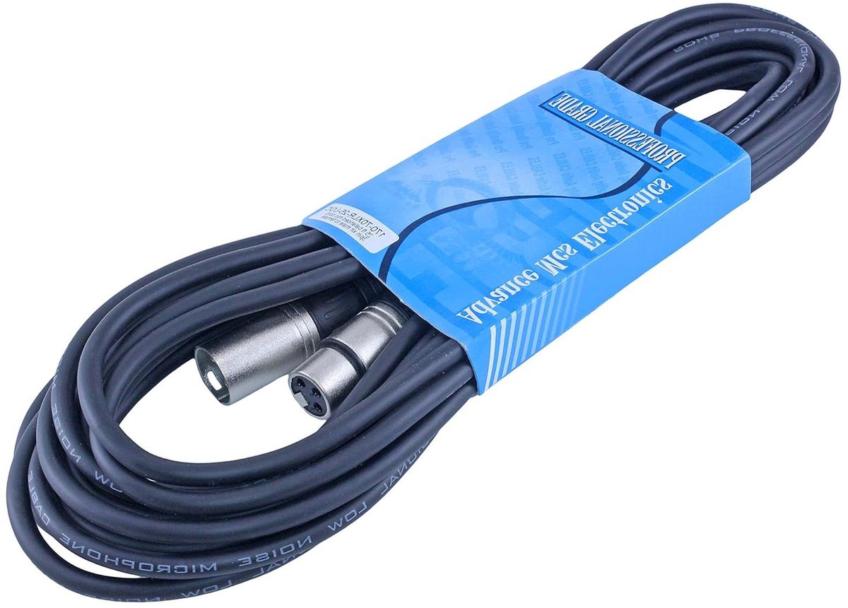 Kabelset - XLR kabels - Audio Verbinding - Afgeschermd Symmetrisch - 762 m - Zwart