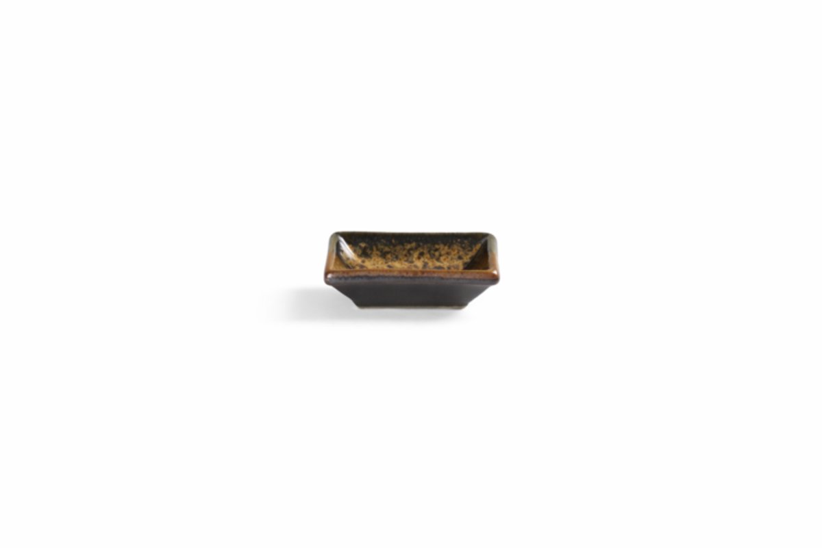 MPLCo - Ondes Dip Schaaltje - Dip Kom - Saus Schaaltje Sushi & Tapas - Kleine Kom - Vaatwasser & Magnetron Bestendig - Mini Serveerschaal - Keramiek - ca. 8 x 5.5 x 2 cm - Aardetinten