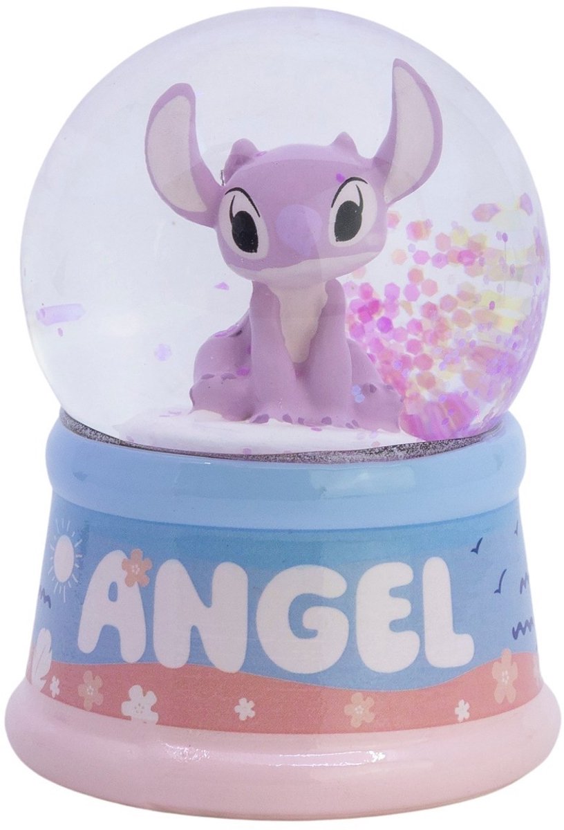 Disney Stitch Angel Sneeuwbol Meisjes – Glitter Snow Globe Decoratie Cadeau
