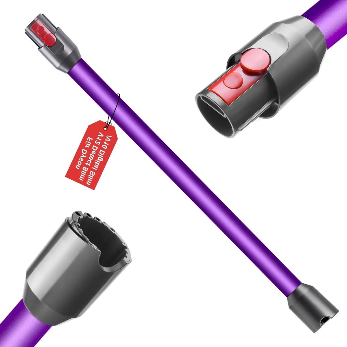 Verlengbuis Stofzuiger - Telescoopbuis Accessoire - Schoonmaken Uitbreiden - Specifieke Compatibiliteit - 74 cm Lengte - Paars