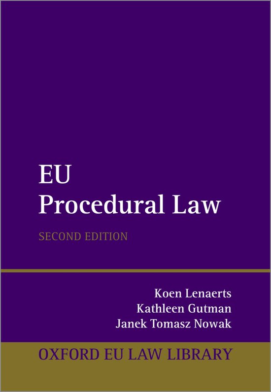 Oxford European Union Law Library- EU Procedural Law