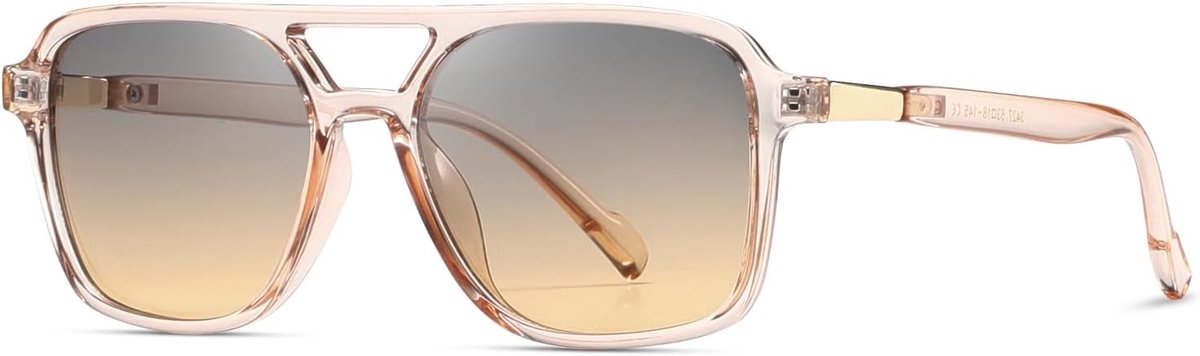 Retro zonnebrillen voor heren en dames – Trendy zonnebrillen met rechthoekig montuur