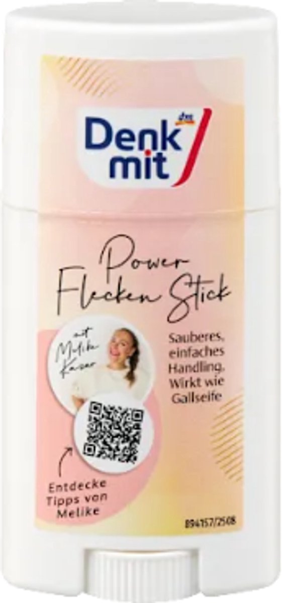 Denkmit Vlekken Power Stick | 1x 50 g - Vlekverwijderingsstift | Stickformaat - Eenvoudig in gebruik