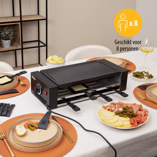 Tristar Gourmetset - RA-2736 - Bakplaat 8 personen - Pizzarette 8 personen - Incl 8 pannetjes - 1300W - PFAS-Vrij — afbeelding 4