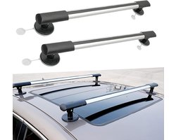 Universele Dakdragers - Bagagedrager Zuignap - Vervoer Bagage - Niet-destructieve Installatie - 103 cm - Zwart