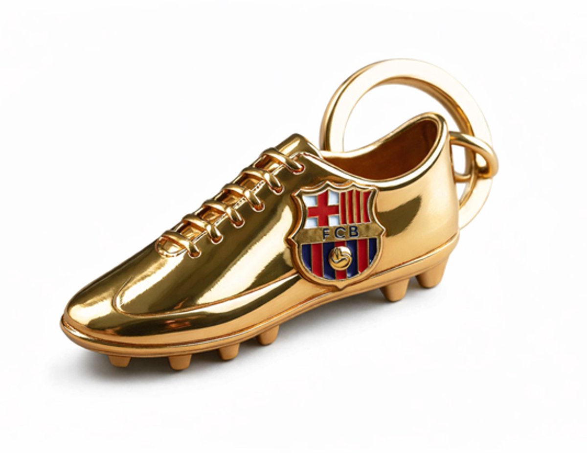FC Barcelona sleutelhanger gouden schoen