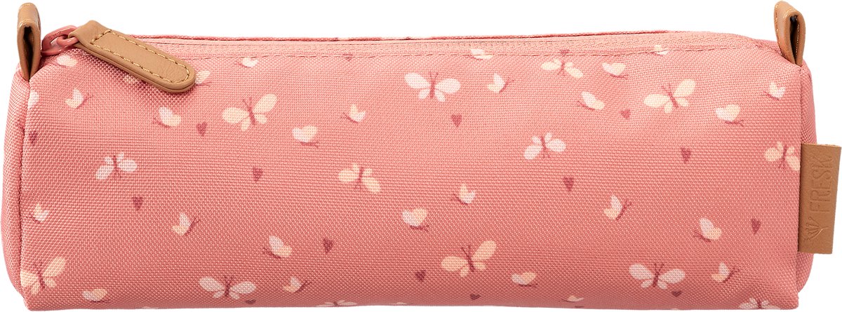 Fresk Etui Meisjes – Waterafstotende Pennenzak - Etuis voor School - Pennenbakje voor Kinderen - Schoolspullen - -Roze - Butterflies