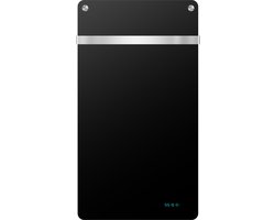 Fullcomfort I-Red - Elektrische handdoekradiator - Badkamerverwarming - Infraroodpaneel met handdoekrek - Handdoekrek - Handdoekverwarmer - Towelwarmer - Wifi - Timer - 400W - Zwart