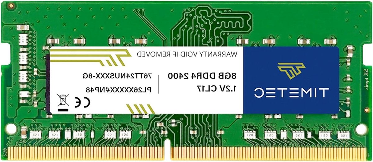 Laptop Geheugenmodule - RAM Uitbreiding - Prestaties Verbeteren - DDR4 SODIMM - 8GB 2400MHz - Groen