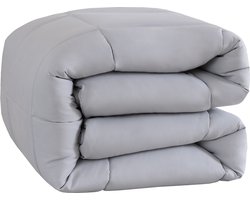 Snoozella ComfyBed 140x200 - Lichtgrijs - Dekbed zonder overtrek - Wasbaar hoesloos dekbed - 30 nachten proefslapen - All season winterdekbed & zomerdekbed