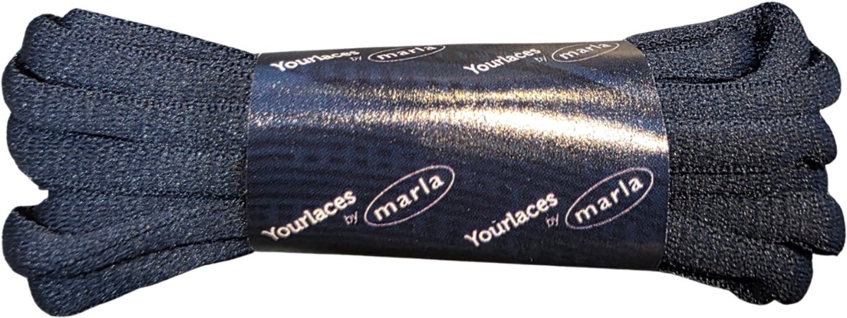 Marla Schoenveters voor Sportschoenen - Tennisschoen Veters - Padelschoen Veters - 130cm - Sportveters Ovaal - Donkerblauw