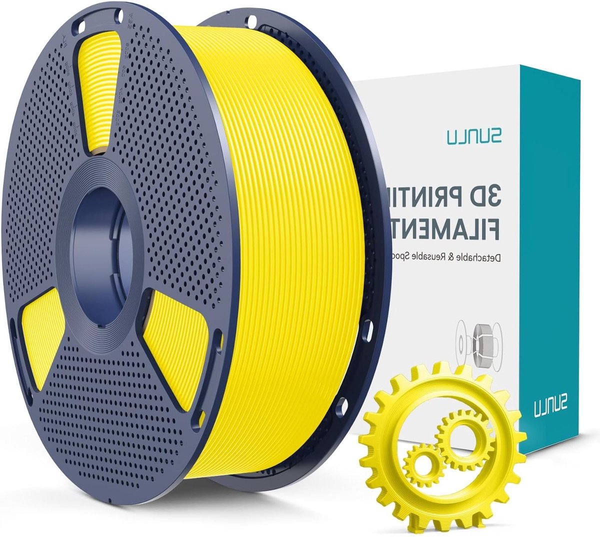 PLA+ Filament - 3D Printerdraad - 3D Modellen Printen - Verbeterde Duurzaamheid - 175 mm - Geel
