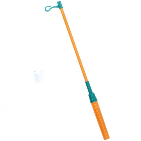 Lampionstokje - met LED lichtje - incl. batterijen - 40 cm - oranje — afbeelding 5