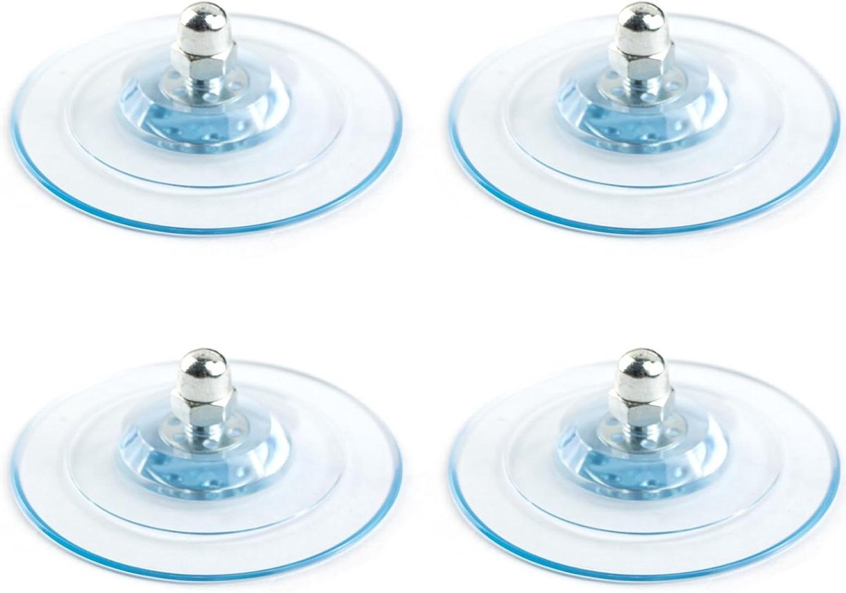 Zuignap Voeten Set - Bevestigingshouders - Kattenmeubels Bevestigen - Met Schroefbevestiging - 4 Stuks 85mm - Transparant